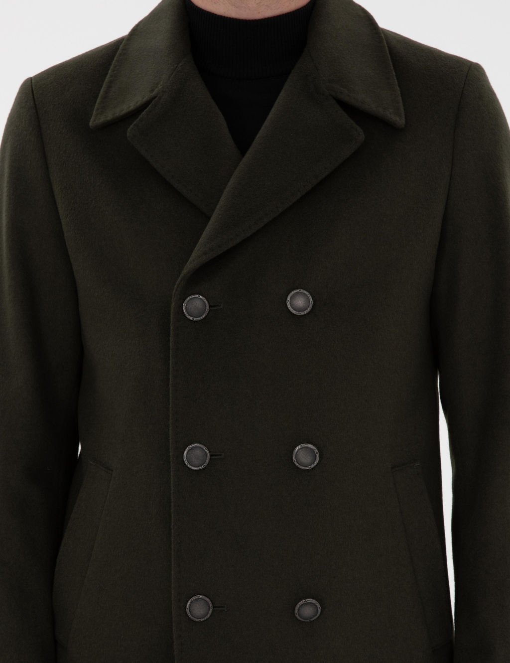 Haki Slim Fit Stamp Pate