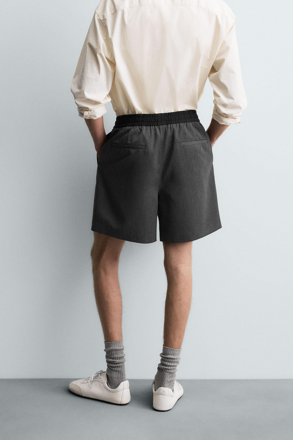 CONTRAST WAIST BERMUDA SHORTS - Zara фото 3