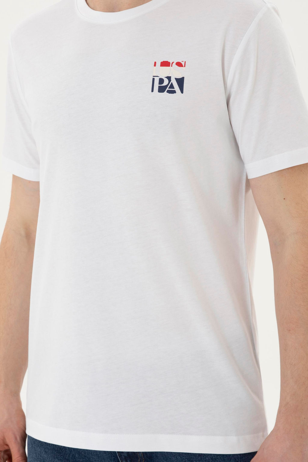 Футболка U.S. Polo Assn белая из хлопка  фото 13