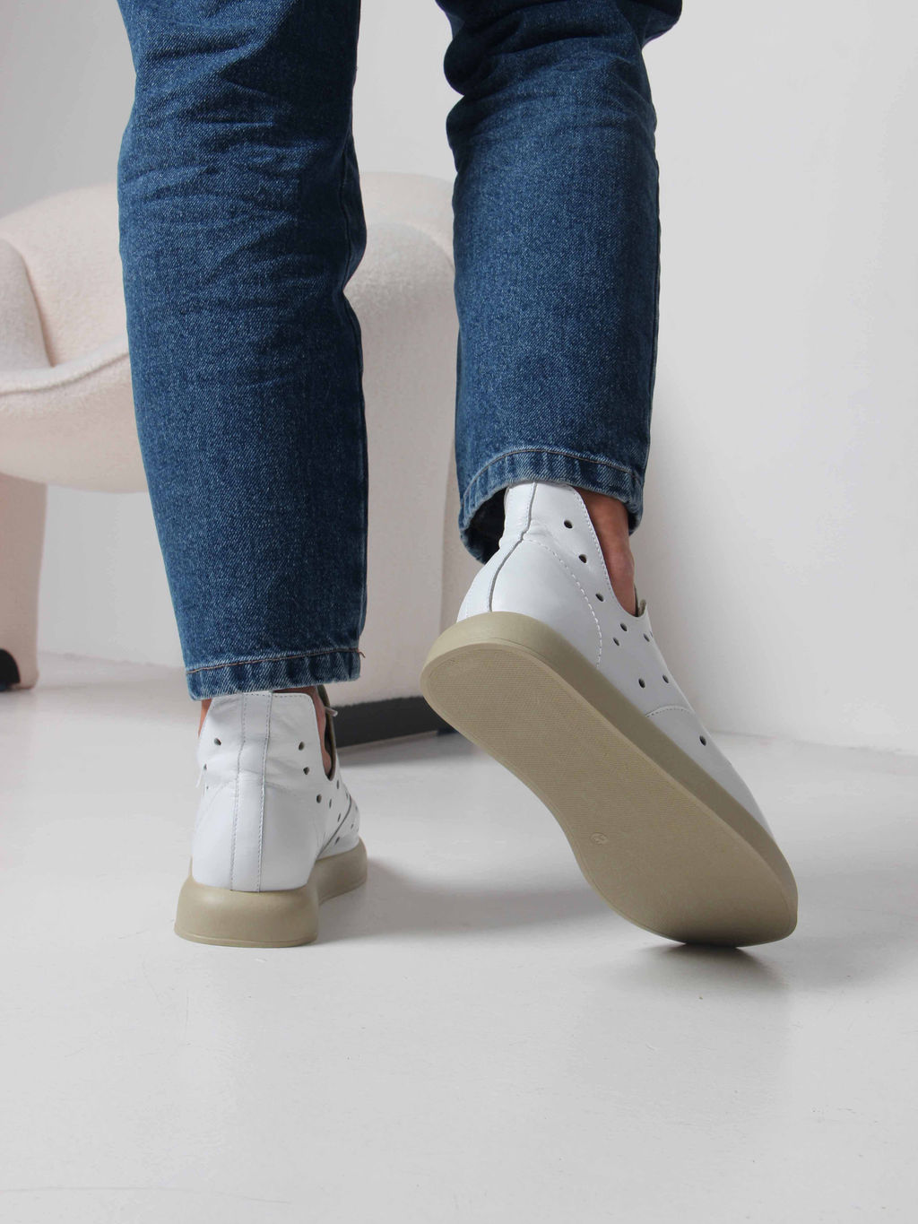 Босоножки 1059.0132gr. Белый зеленый