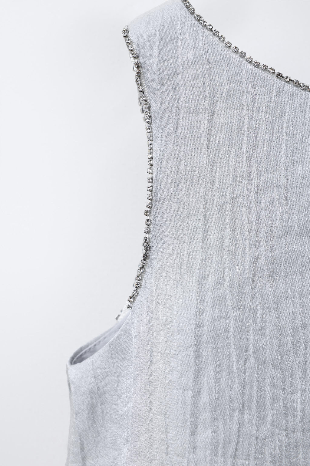 CRINKLE-EFFECT SATIN TOP - Zara фото 3