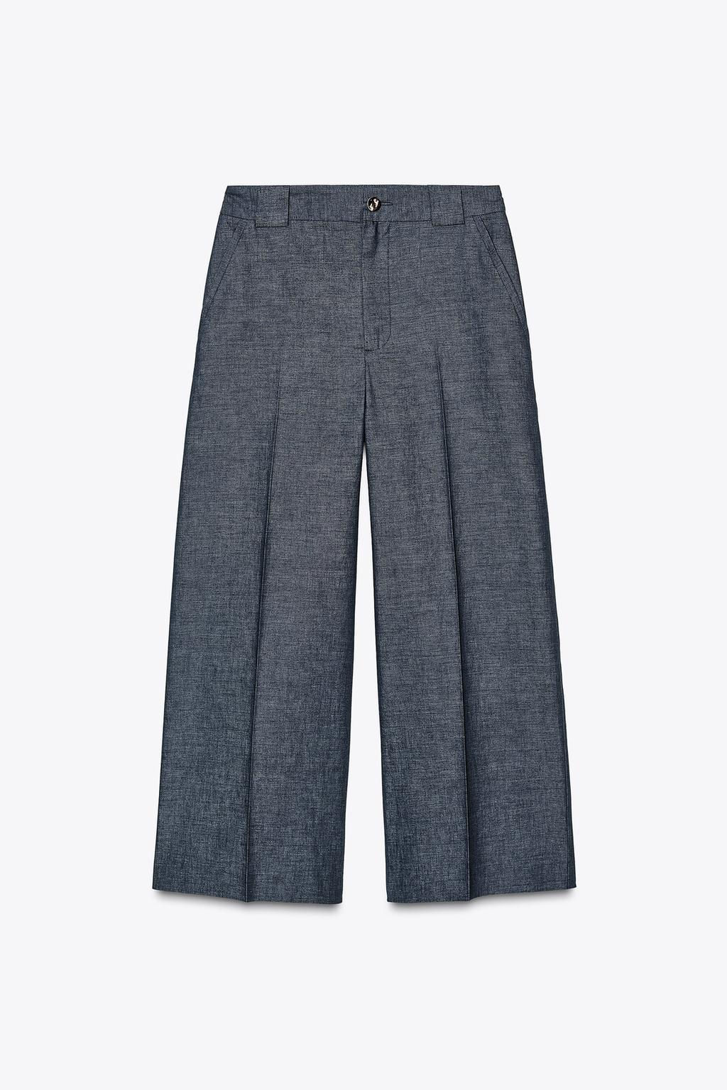 LINEN-BLEND CULOTTES - Zara фото 11