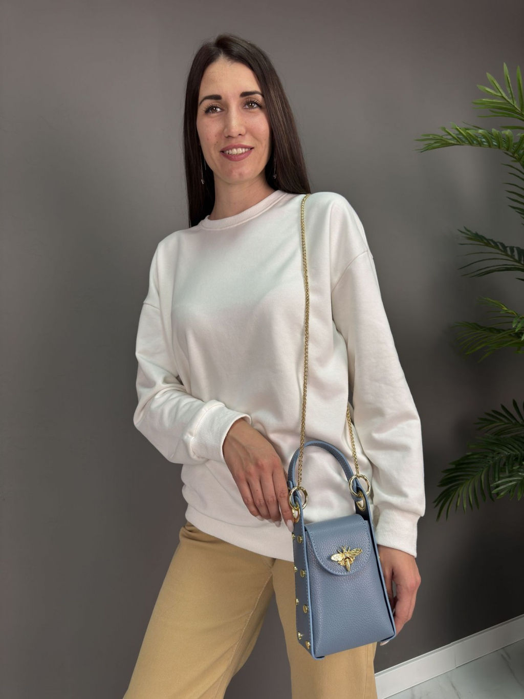 Сумка женская из телячьей кожи