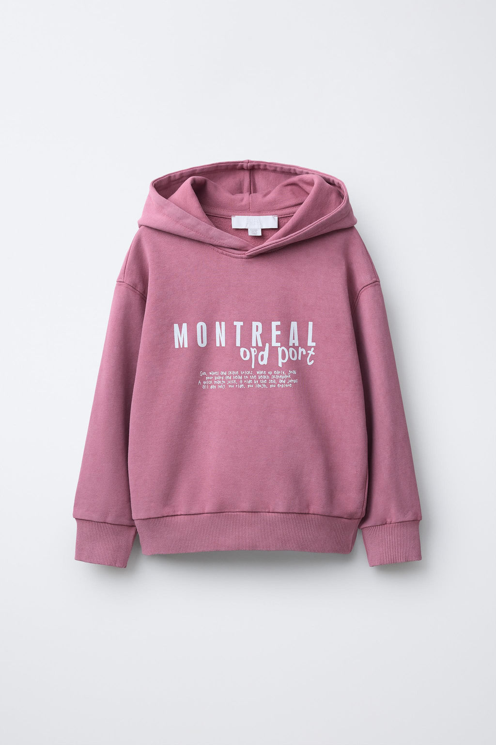 SLOGAN PRINT HOODIE