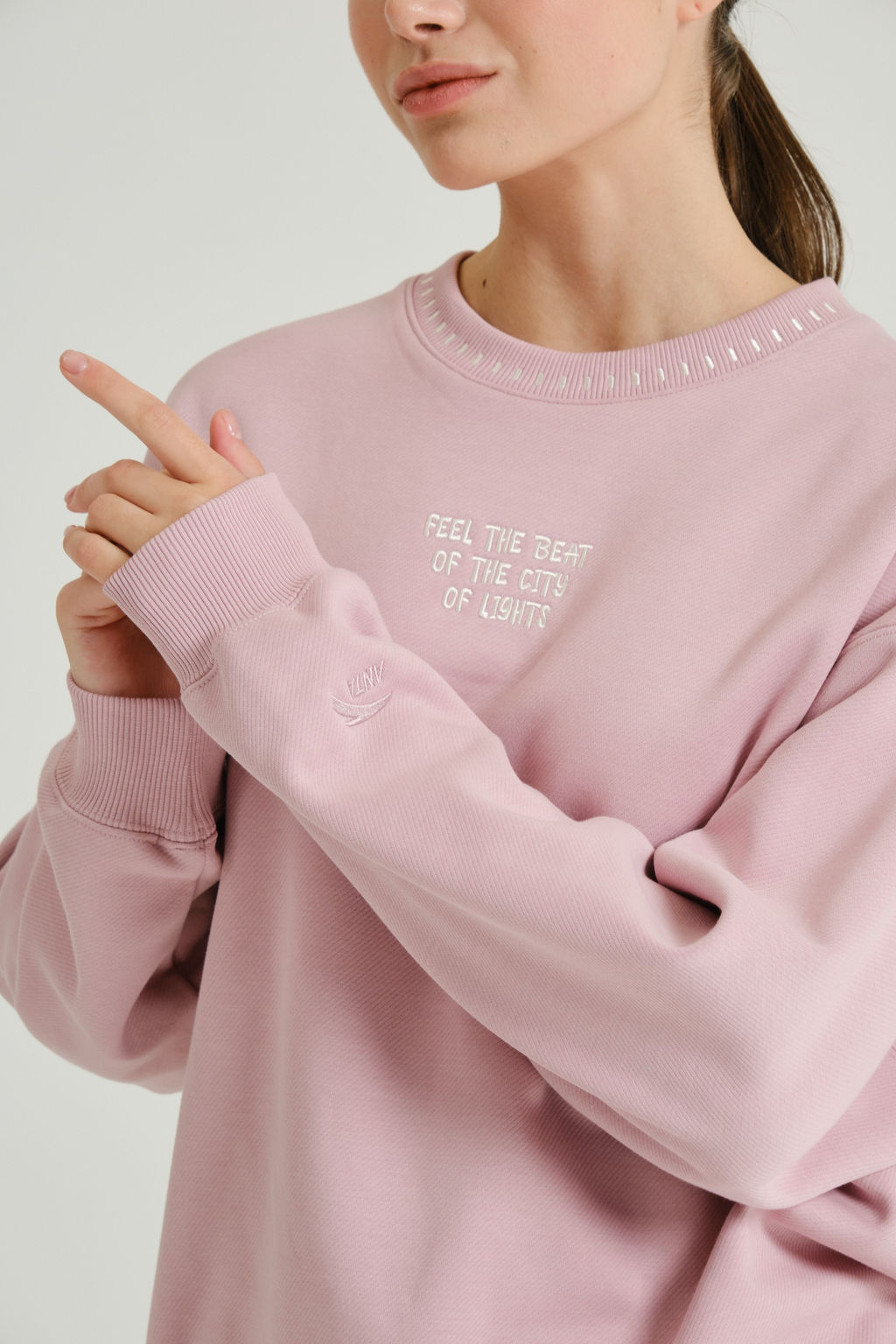 Свитшот утепленный Розовый FREEZE Sweatshirt