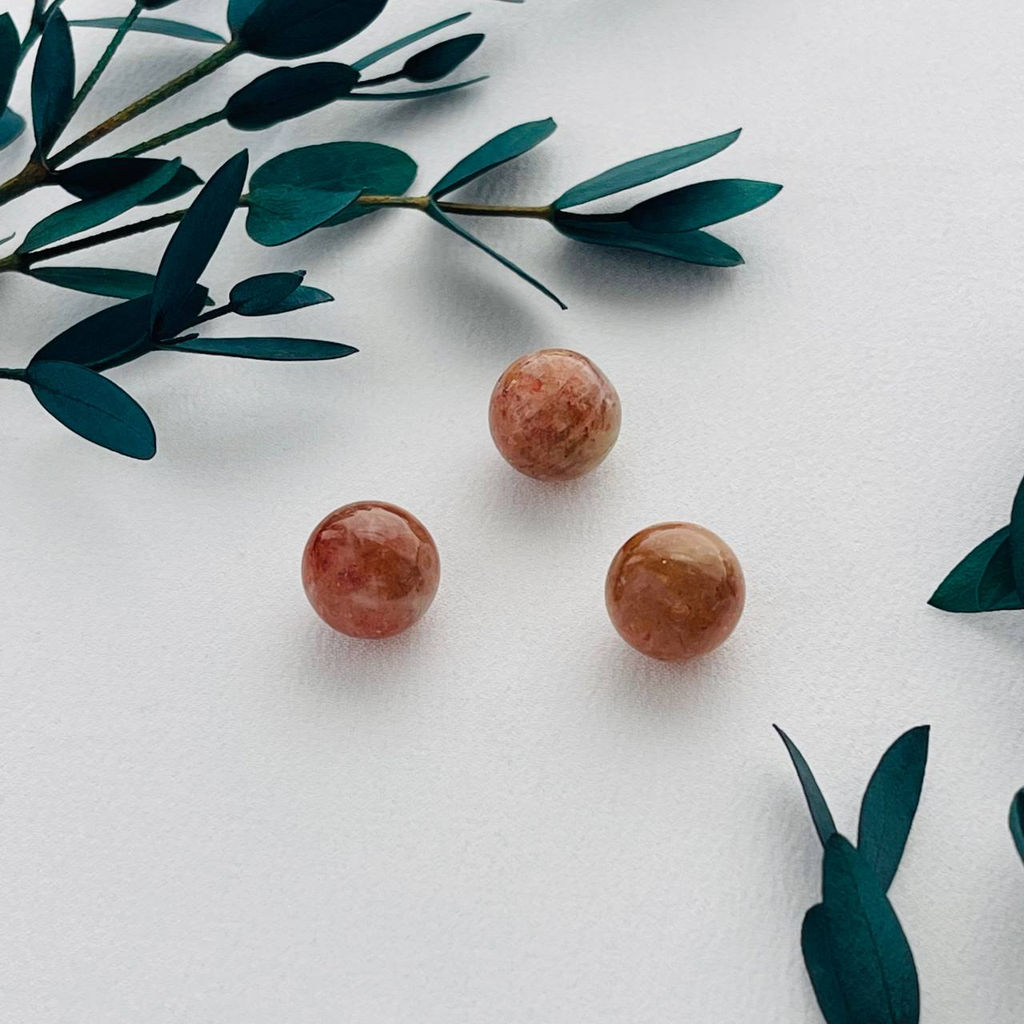 Бусины для украшений из Солнечного камня (3 шт)