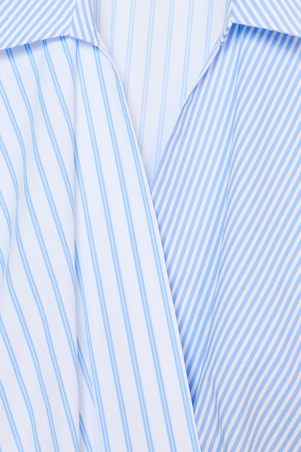 STRIPED PATCHWORK POPLIN SHIRT - Zara фото 16