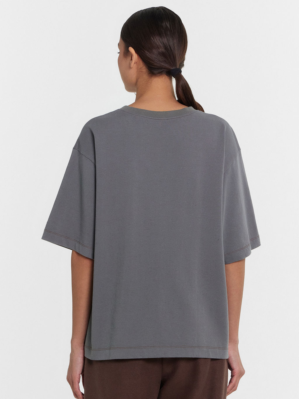 Футболка женская серая с принтом - Mark formelle фото 2