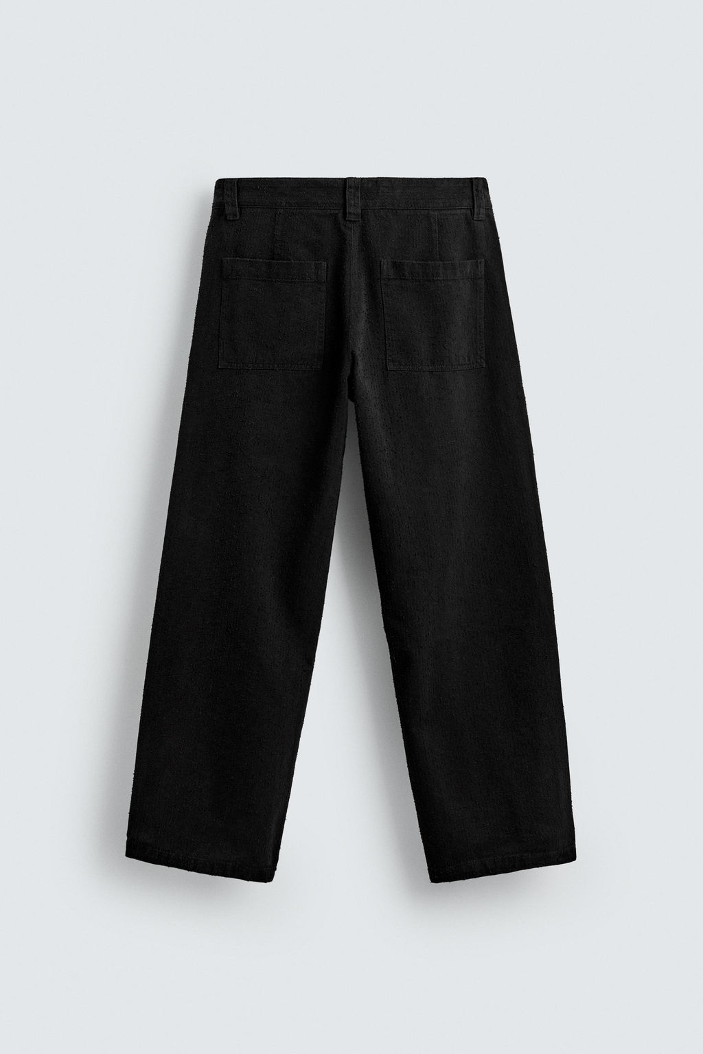 TEXTURED STRAIGHT-LEG TROUSERS - Zara фото 8