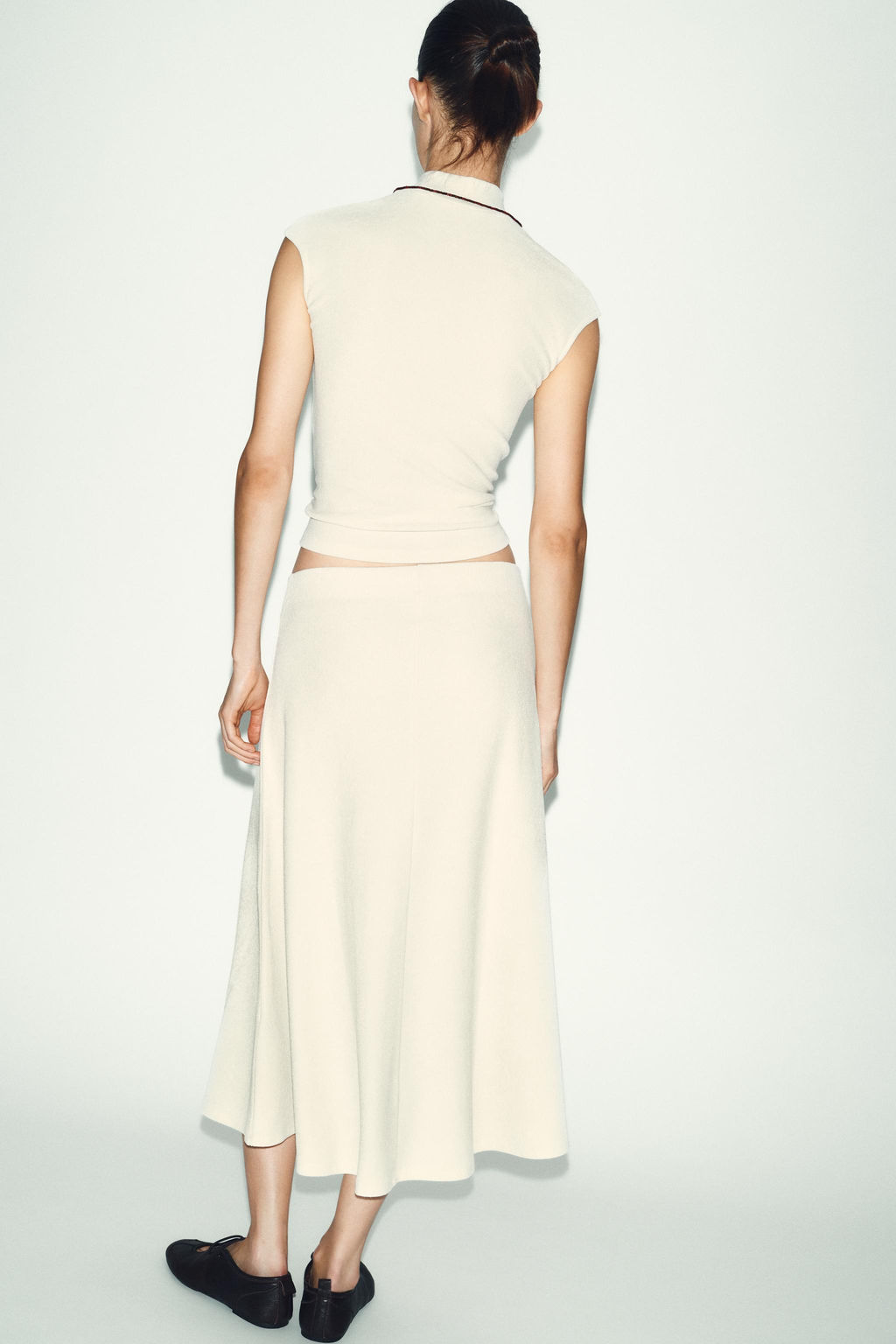 FALDA SOFT CAPA / Blanco roto - Zara фото 4
