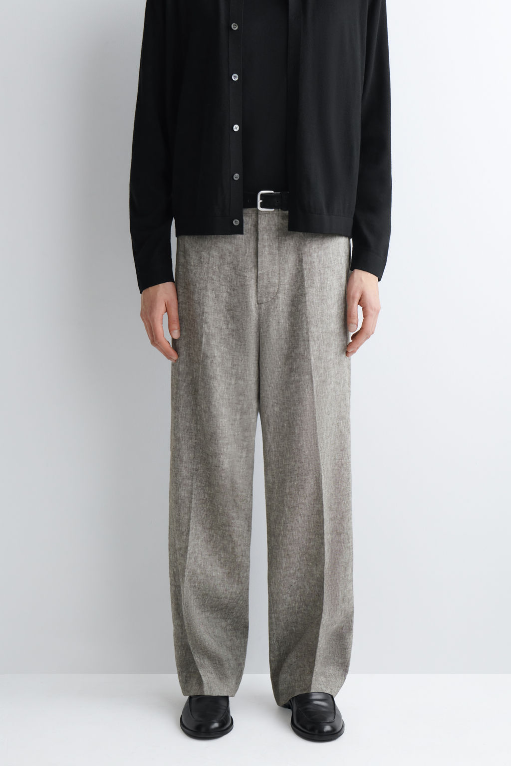 PANTAL?N DE LINO RELAXED FIT STRAIGHT LEG - H&m фото 11