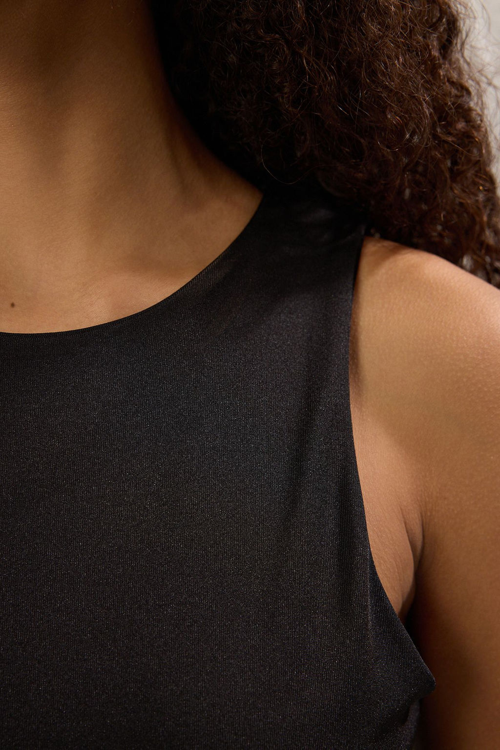 Trendyolmilla Siyah-Beyaz 2li Paket Fitted Bisiklet Yaka Alttan C?tc?tl? Orme Body TWOSS25BD00017  фото 3