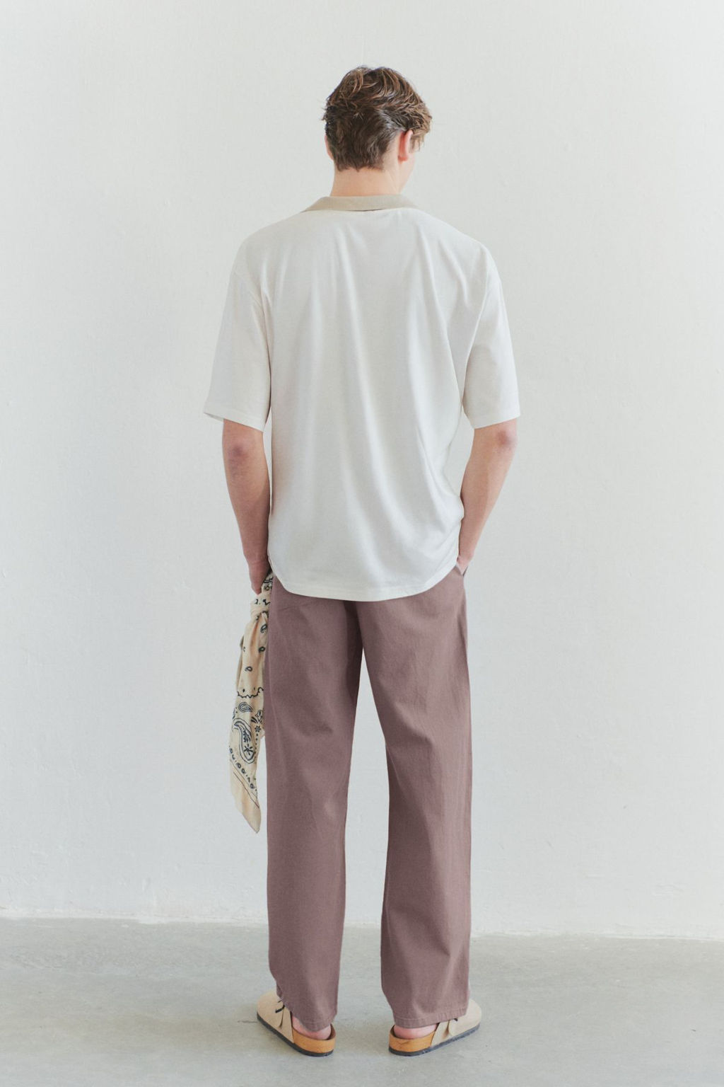 TRENDYOL MAN Limited Edition Erkek Ac?k Kahverengi Wide Leg Gabardin Pantolon TMNSS25PL00016 - Trendyolmilla фото 2