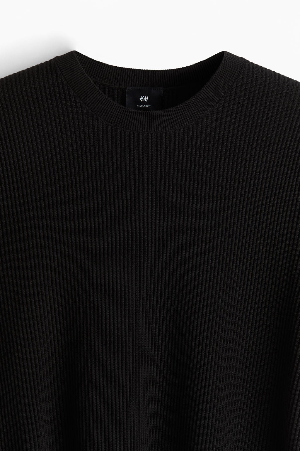 Camiseta en punto de canal? Regular Fit - H&m фото 2