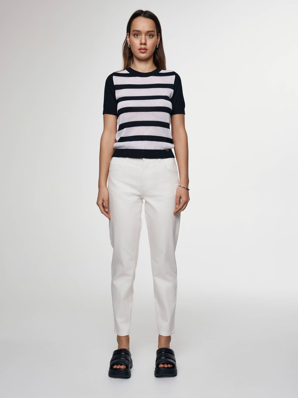 CONTE LDK 2332 Джемпер женский black-white - Conte elegant фото 7