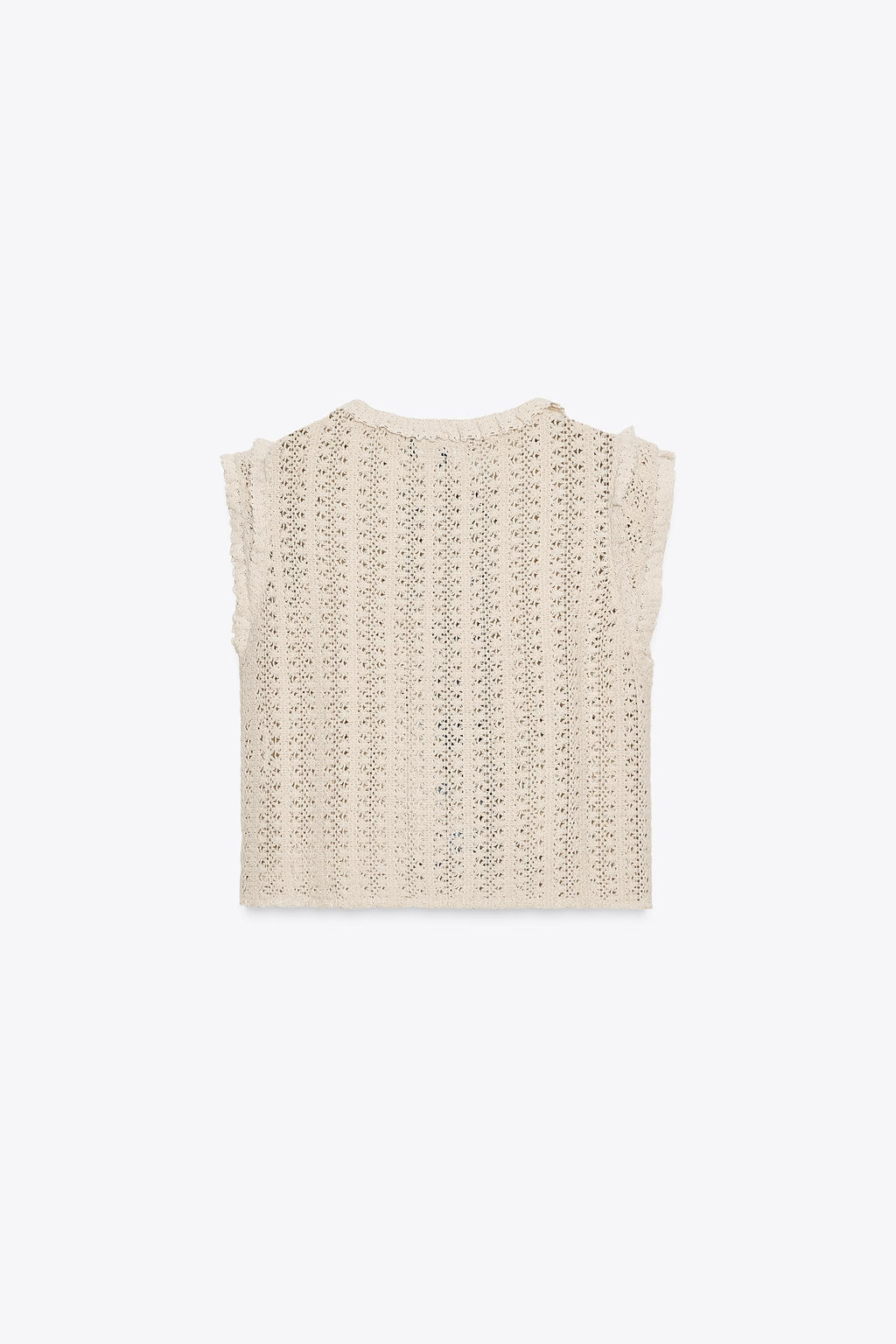 EMBROIDERED CROCHET TOP - Zara фото 5