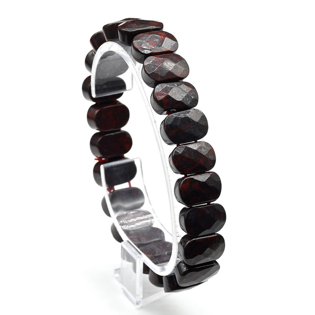 Браслет граненый 14*7мм из нефрита байкальского - Радуга камня фото 14