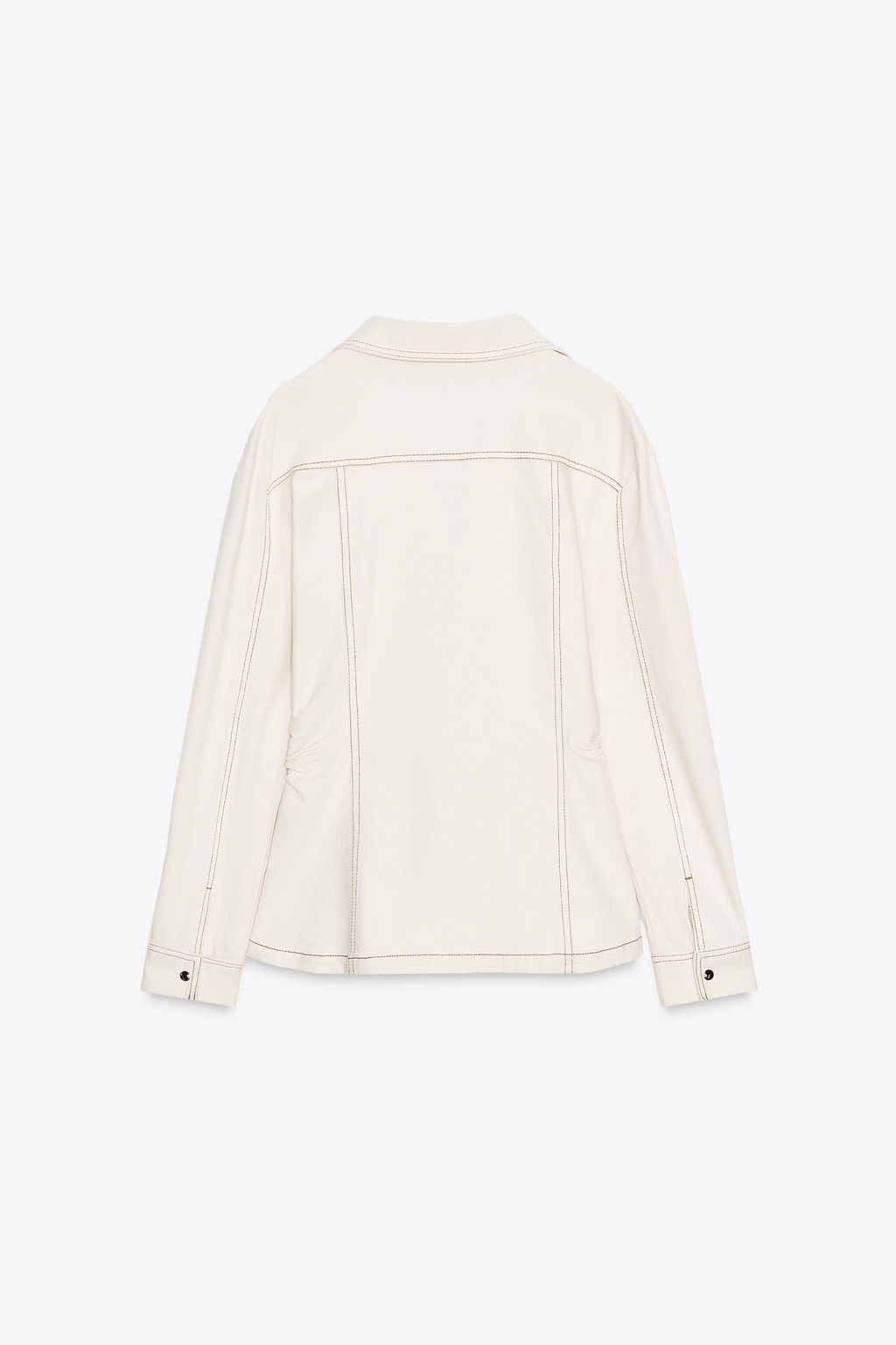 FITTED DENIM SHIRT - Zara фото 8