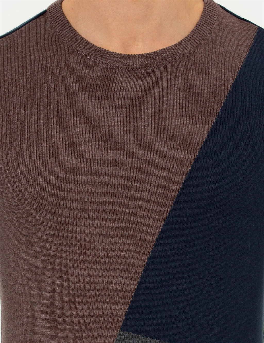 Lacivert Slim Fit Bisiklet Yaka Triko Kazak - Pierre cardin фото 6