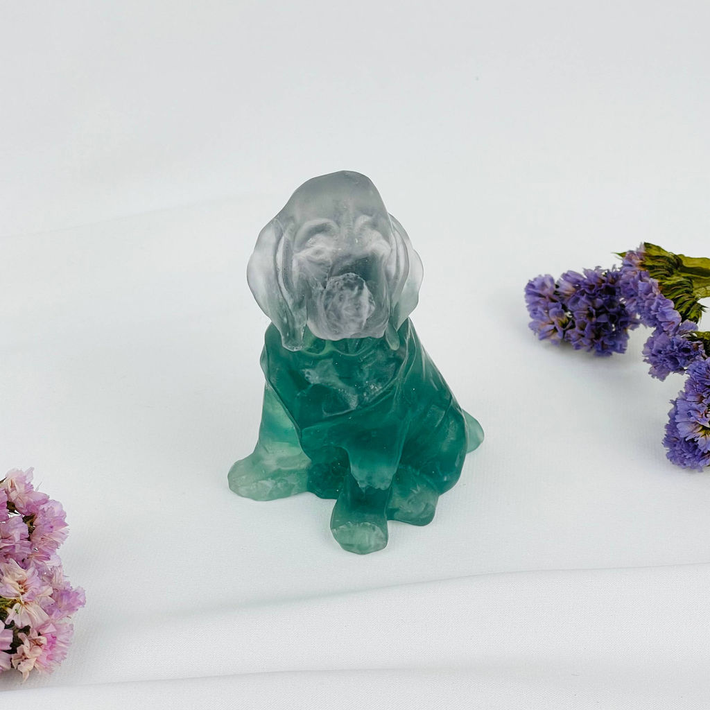 Фигурка Собака из Флюорита