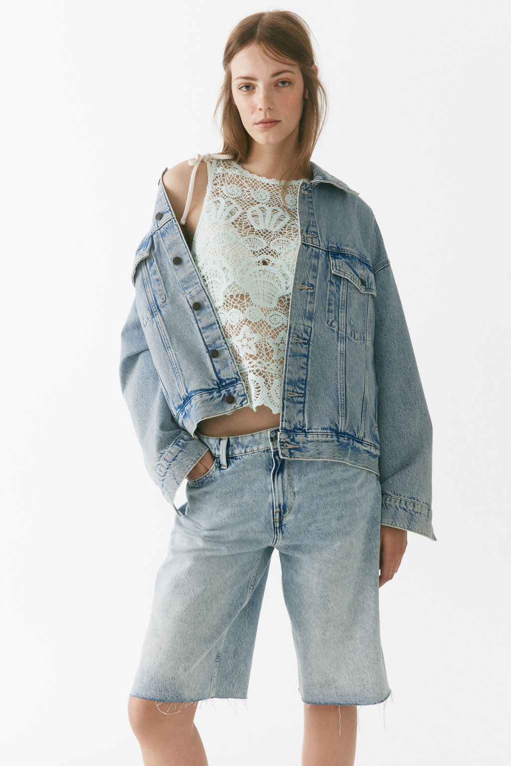 Bermudas en denim - H&m фото 3
