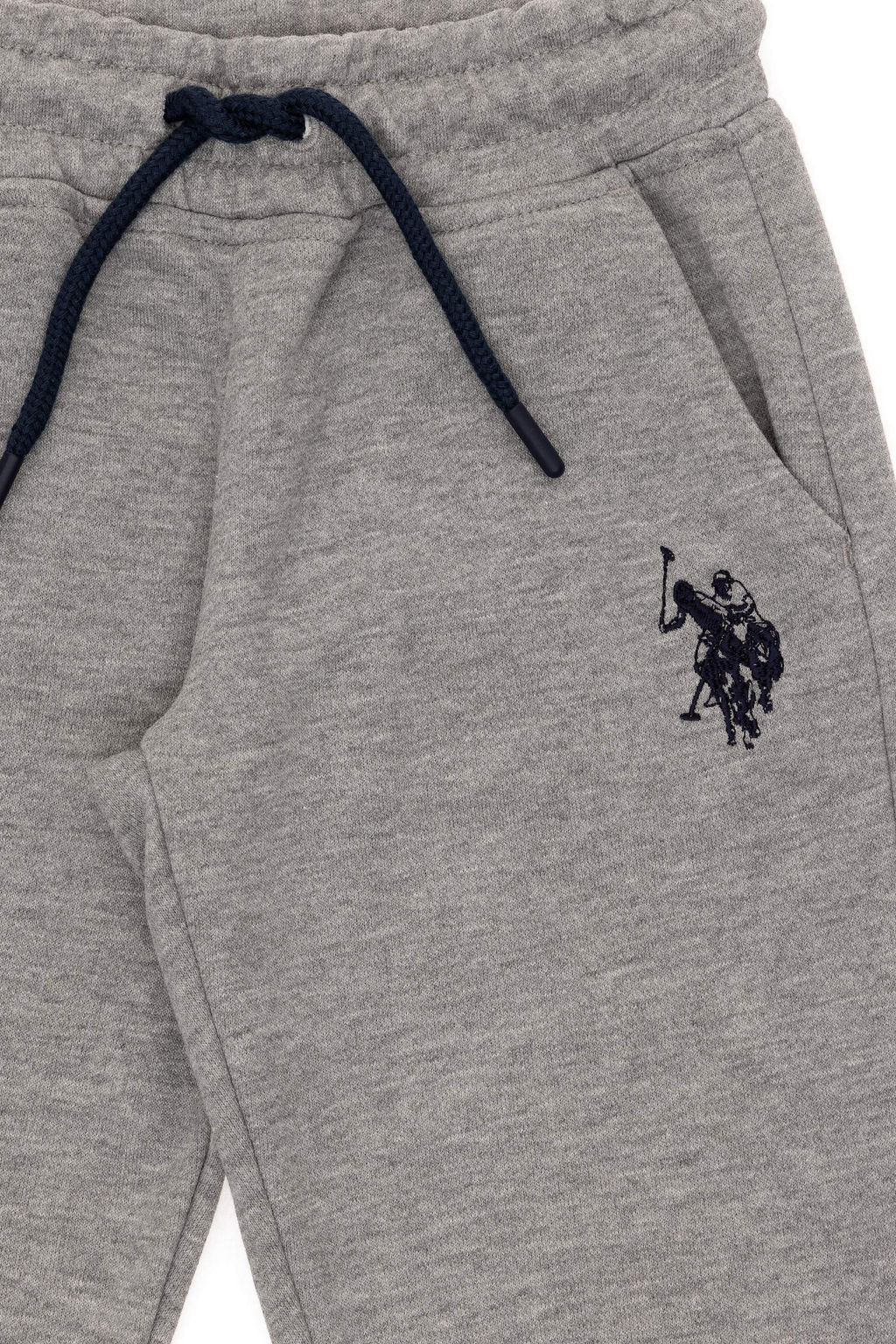 Серые меланжевые спортивные штаны для мальчика - U.s. polo assn фото 8