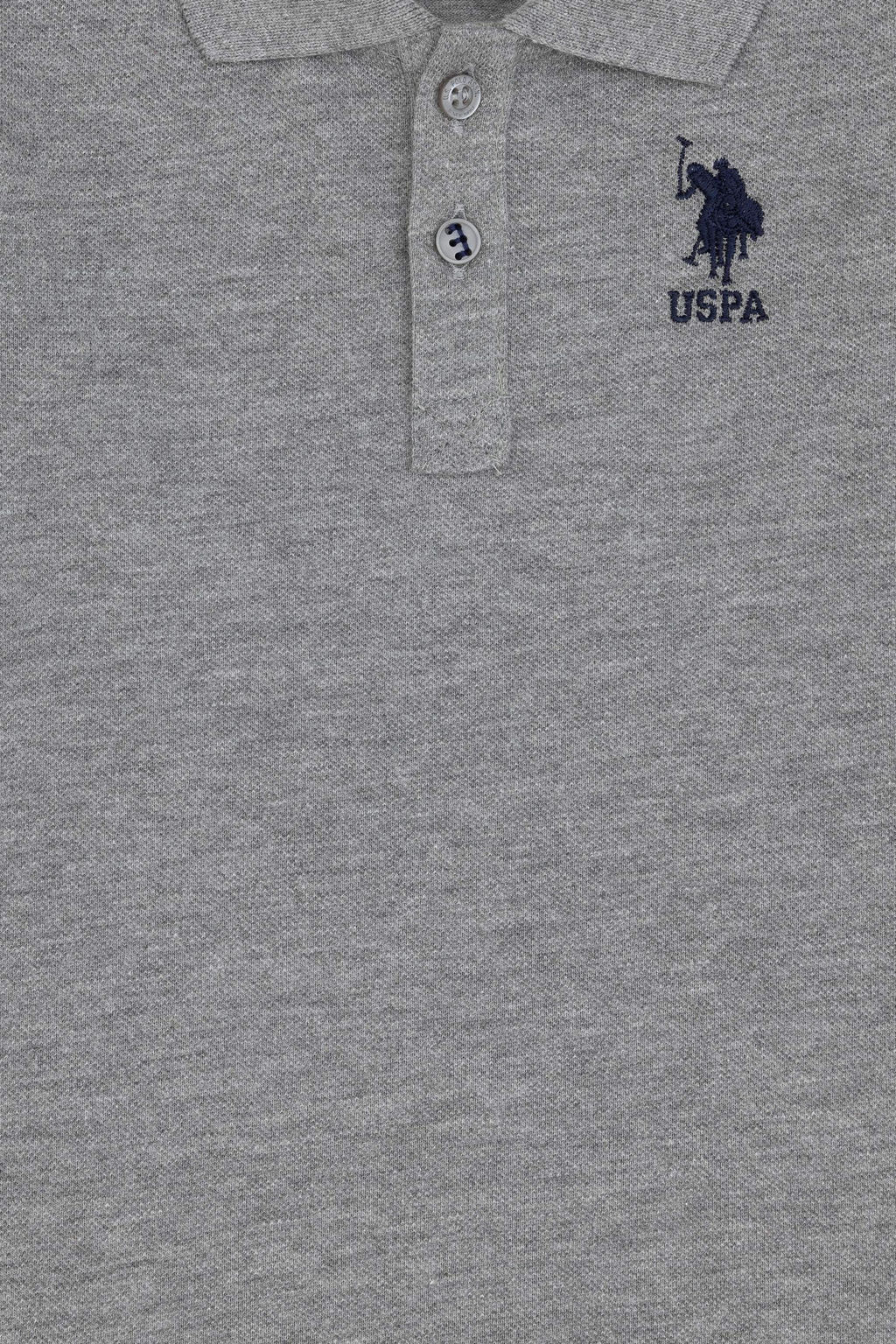 Серый меланжевый базовый свитшот для маленьких мальчиков Неожиданная скидка в корзине - U.s. polo assn фото 3