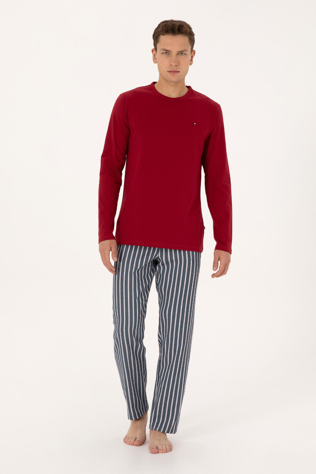 Erkek Bordo Pijama Tak_m_ - U.s. polo assn фото 4