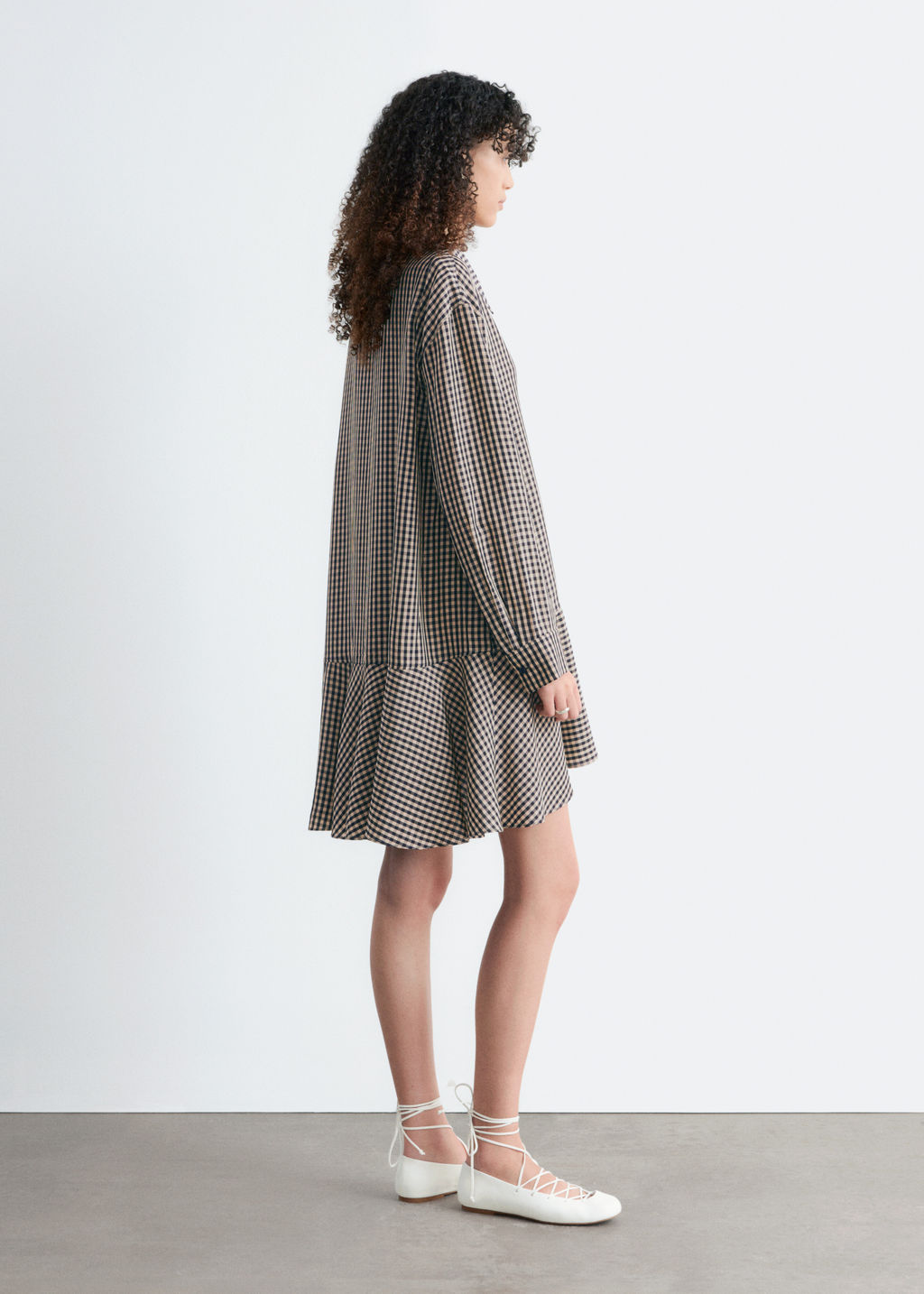 Vestido camisero de talle bajo - H&m фото 3