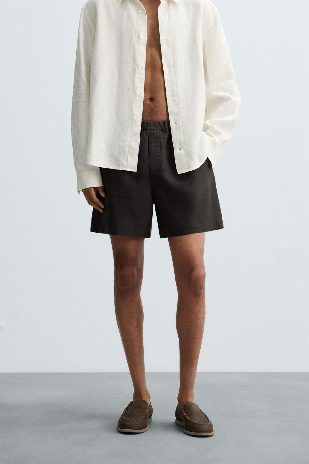 100% LINEN BERMUDA SHORTS - Zara фото 12