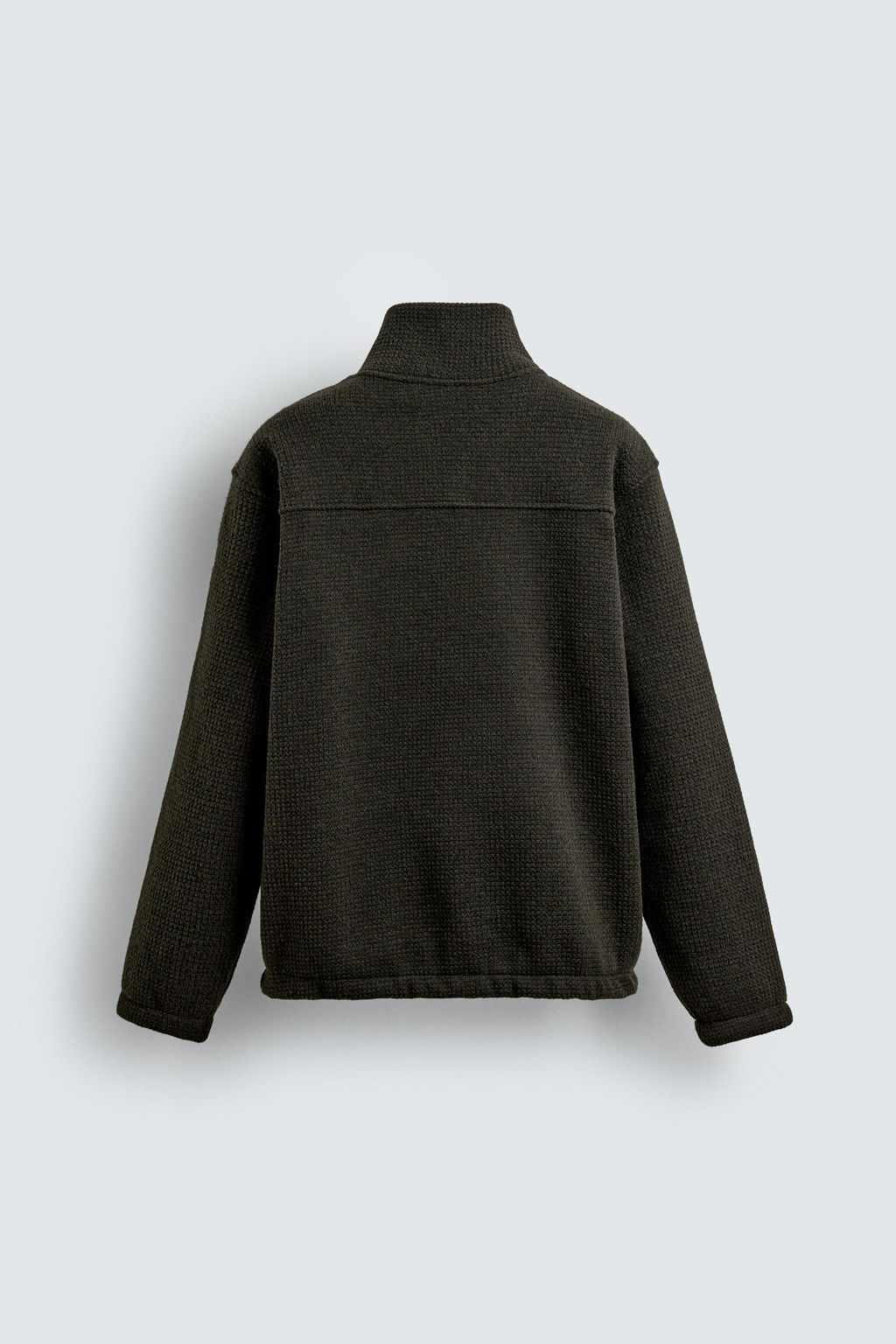 TEXTURED QUARTER-ZIP SWEATSHIRT - Zara фото 7