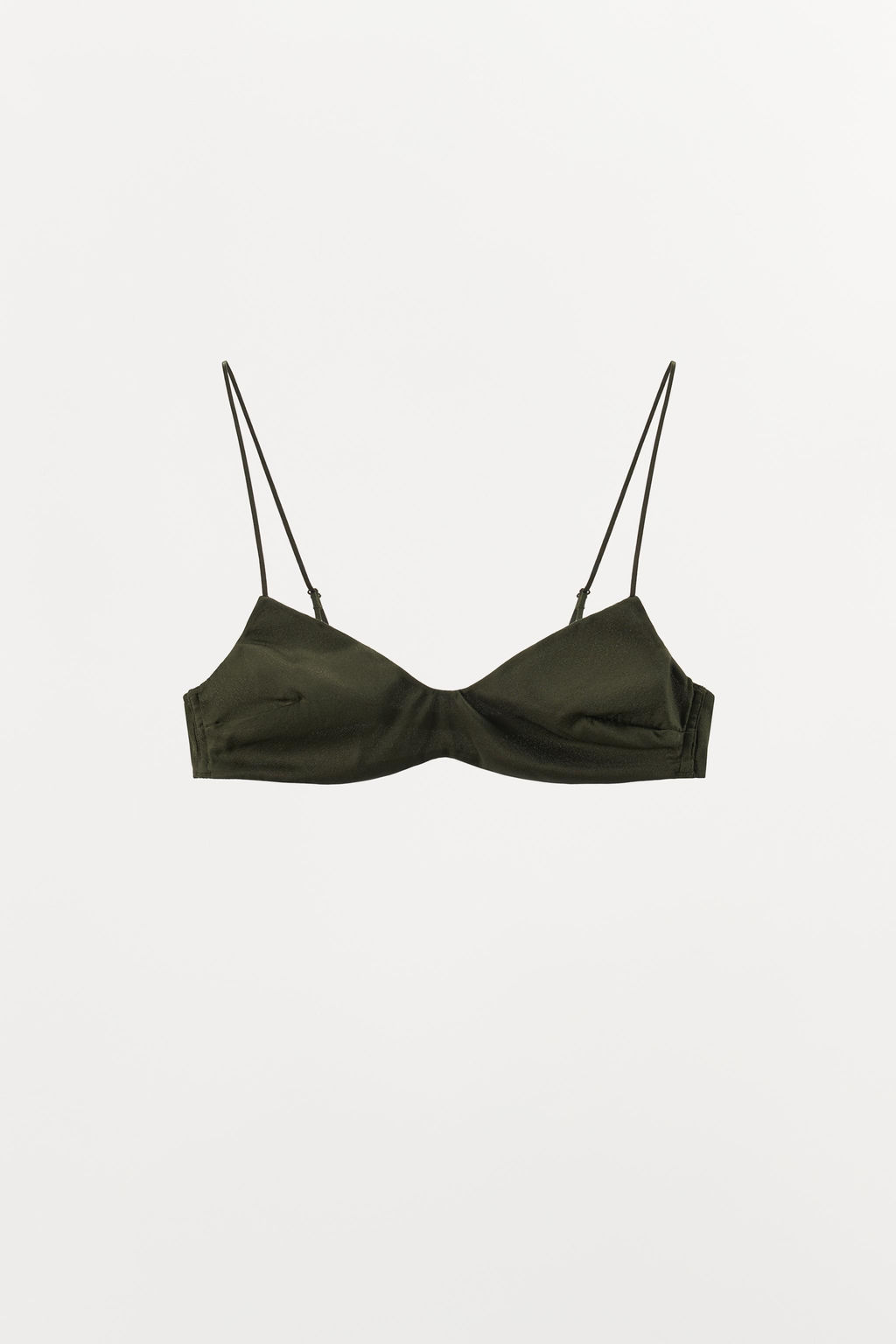 TEXTURED BRALETTE WITH SILK - Zara фото 5