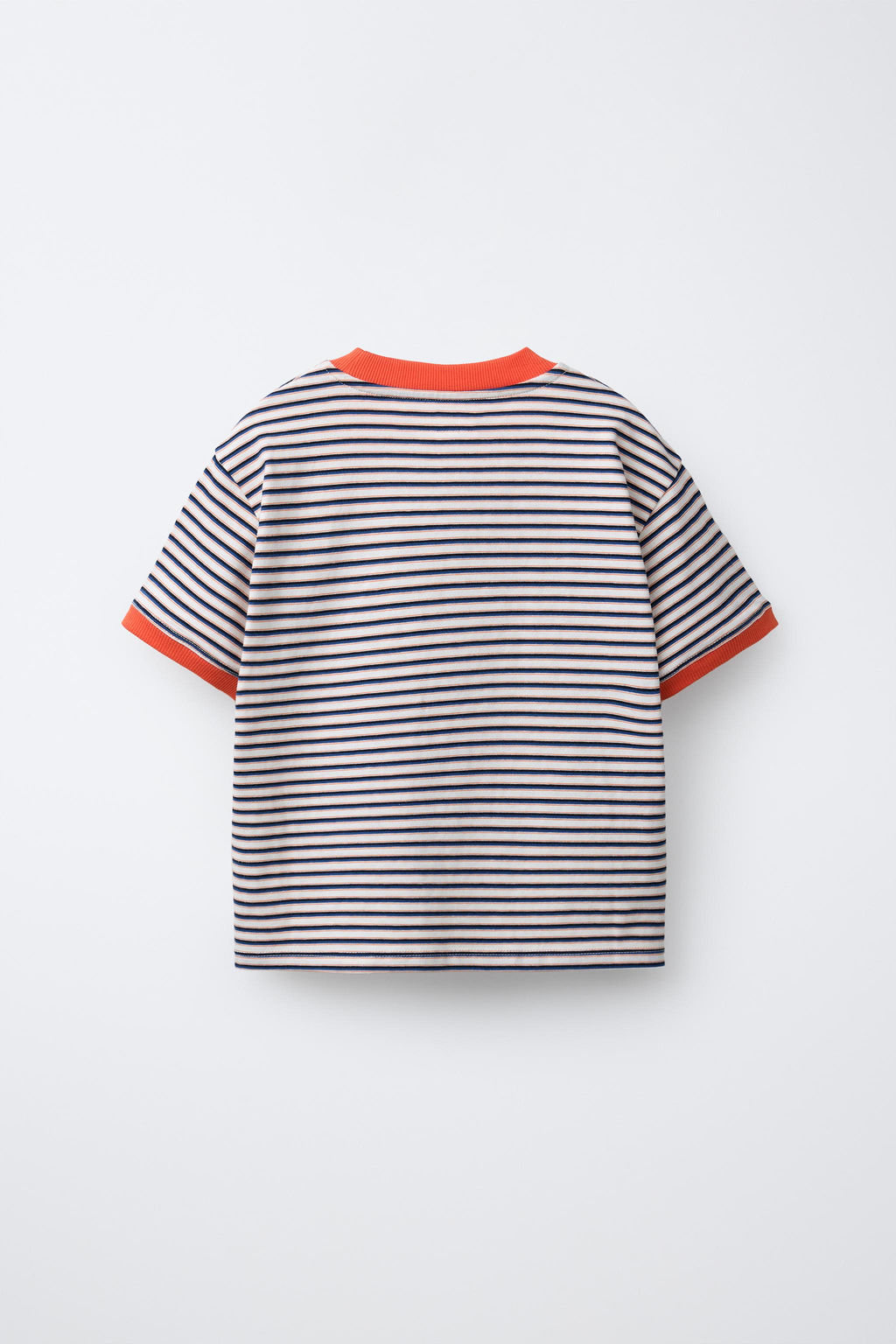 STRIPED T-SHIRT WITH LABEL - Zara фото 8