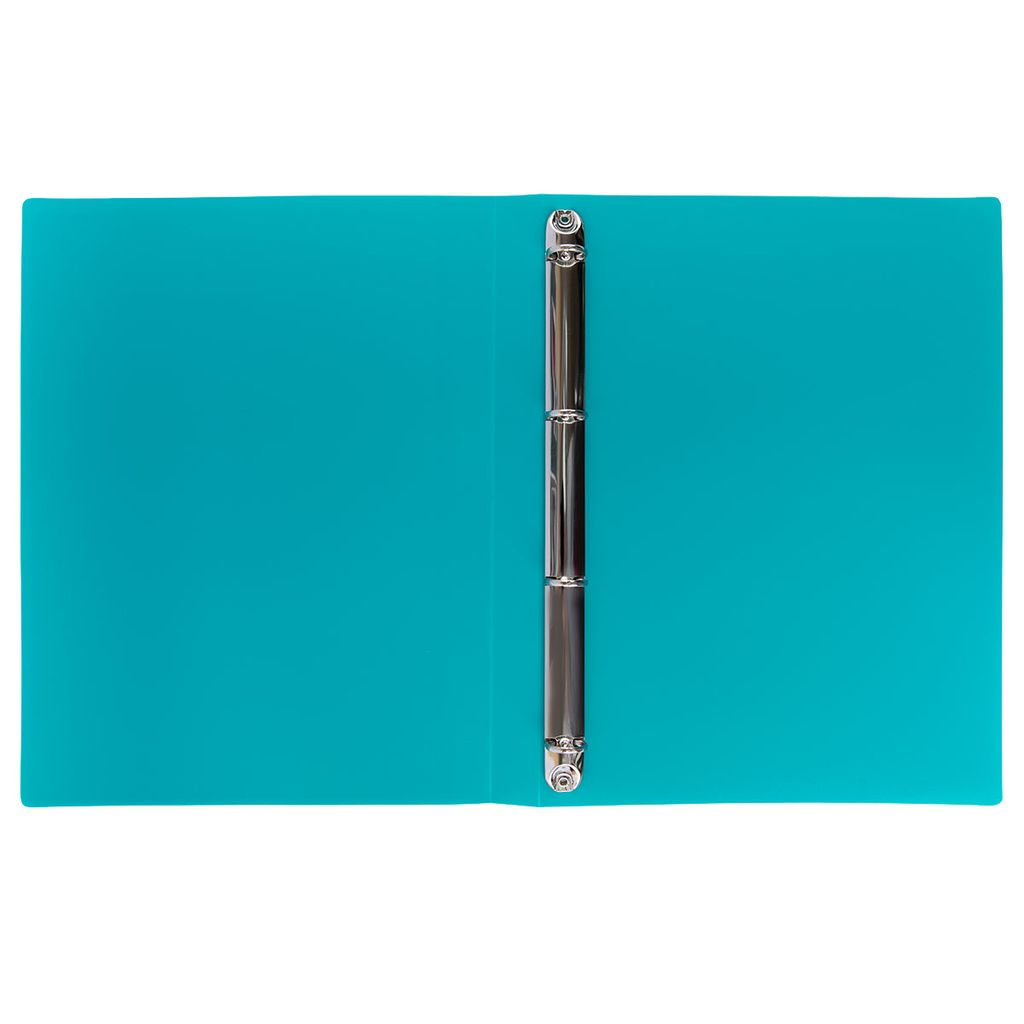 Лео ШколаСад Папка-портфолио школьника на 4 кольцах A4 700 мкм 25 мм песок 1 шт. бирюзовый LKP-022