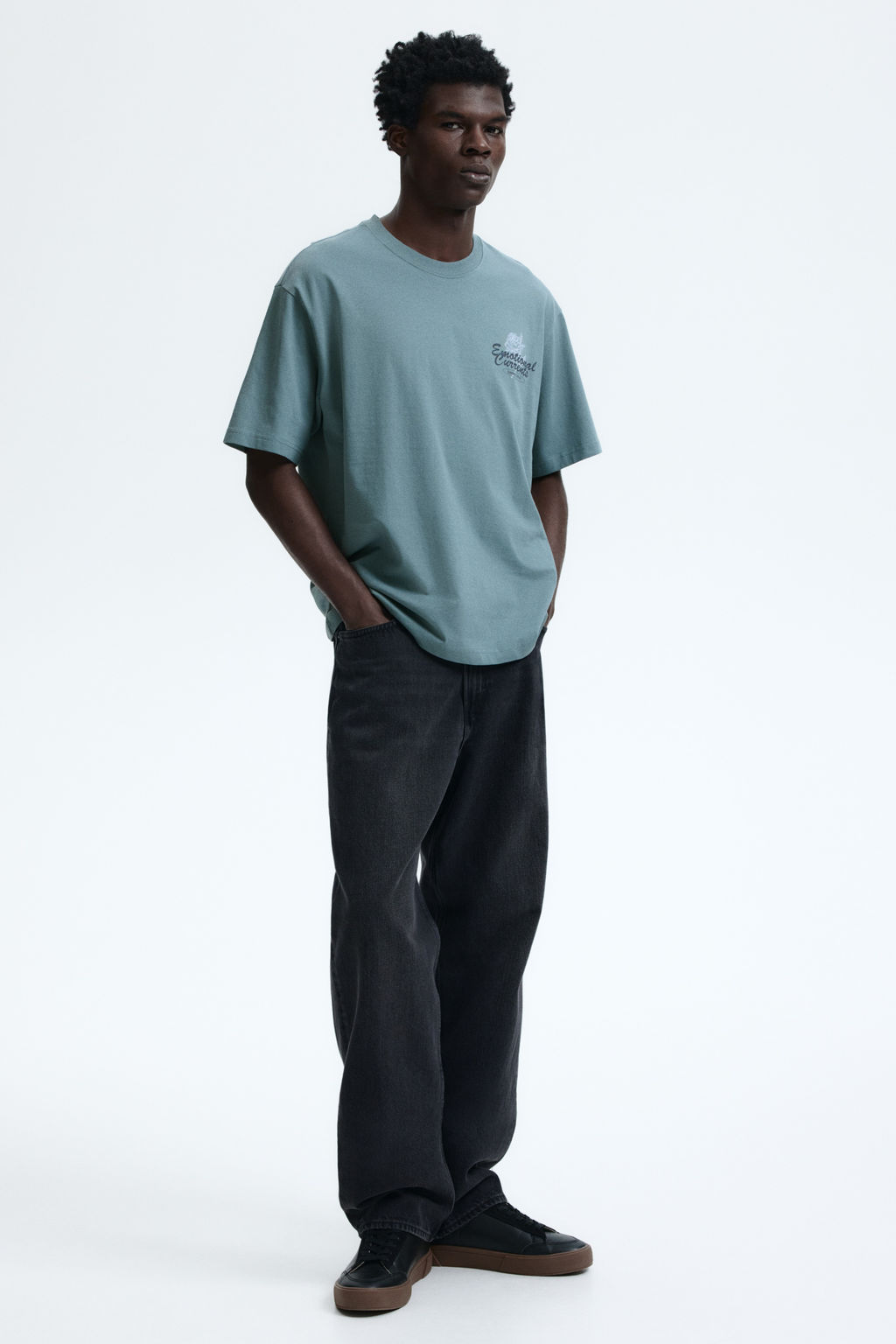 Camiseta con motivo estampado Loose Fit - H&m фото 31