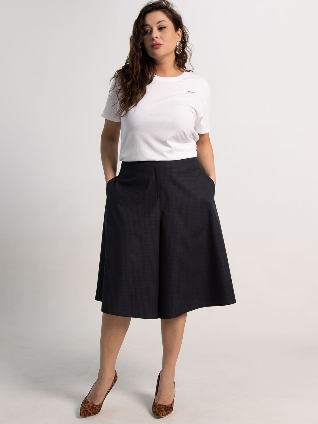 Юбка-шорты Марсель (синяя) Ю15294-3М