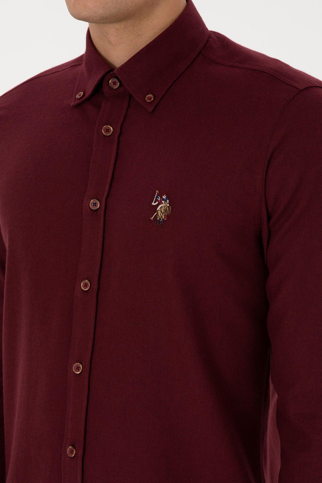 Erkek Bordo Uzun Kollu Basic G_mlek
