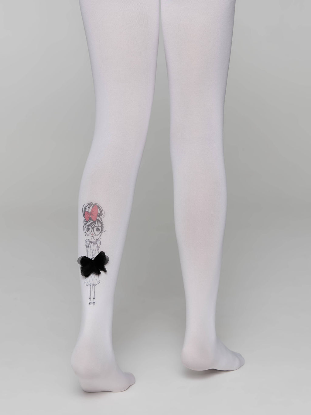 CONTE Колготки из микрофибры с рисунком и декором PRETTY bianco - Conte elegant фото 3