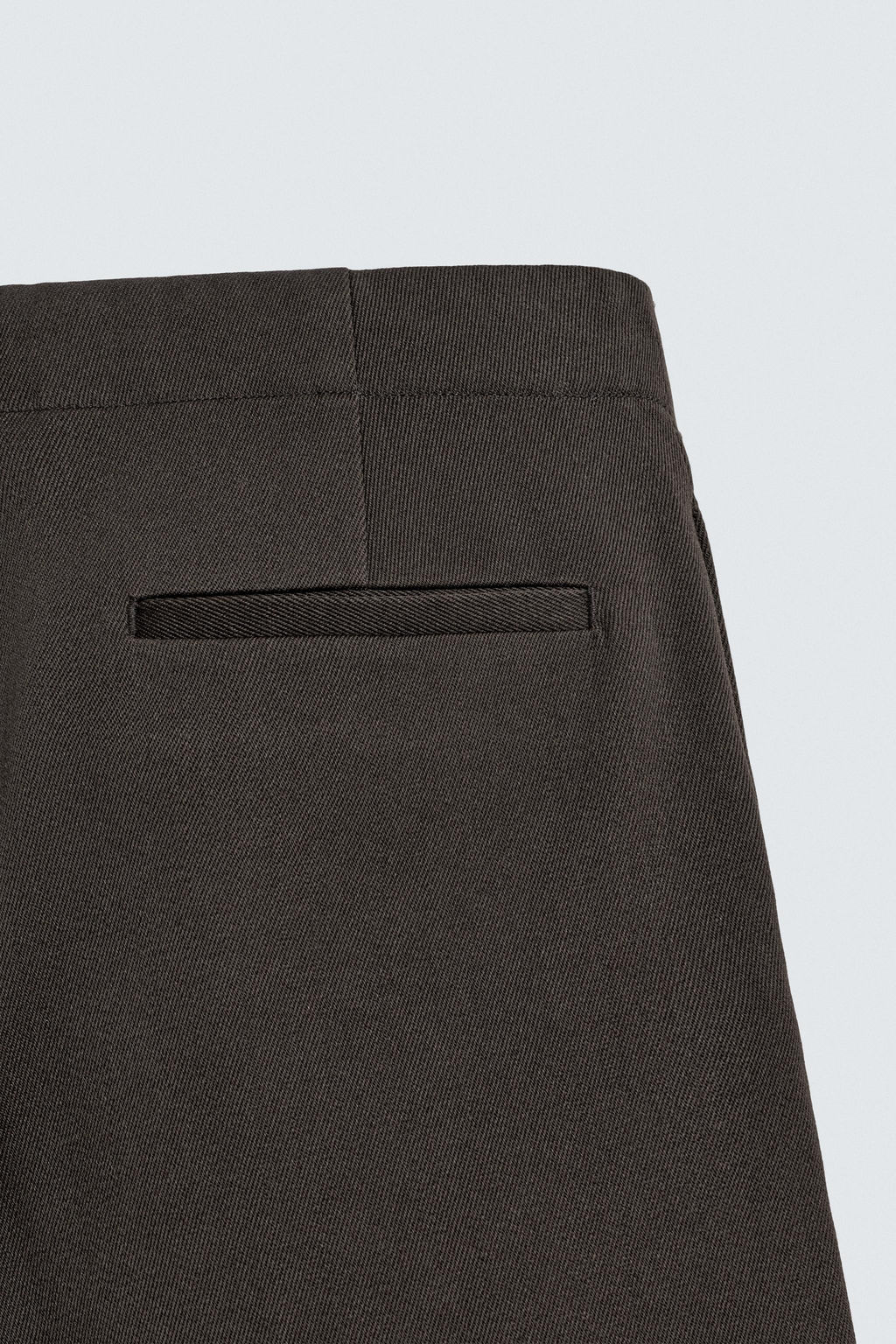 WOOL/COTTON TEXTURED TROUSERS - Zara фото 9