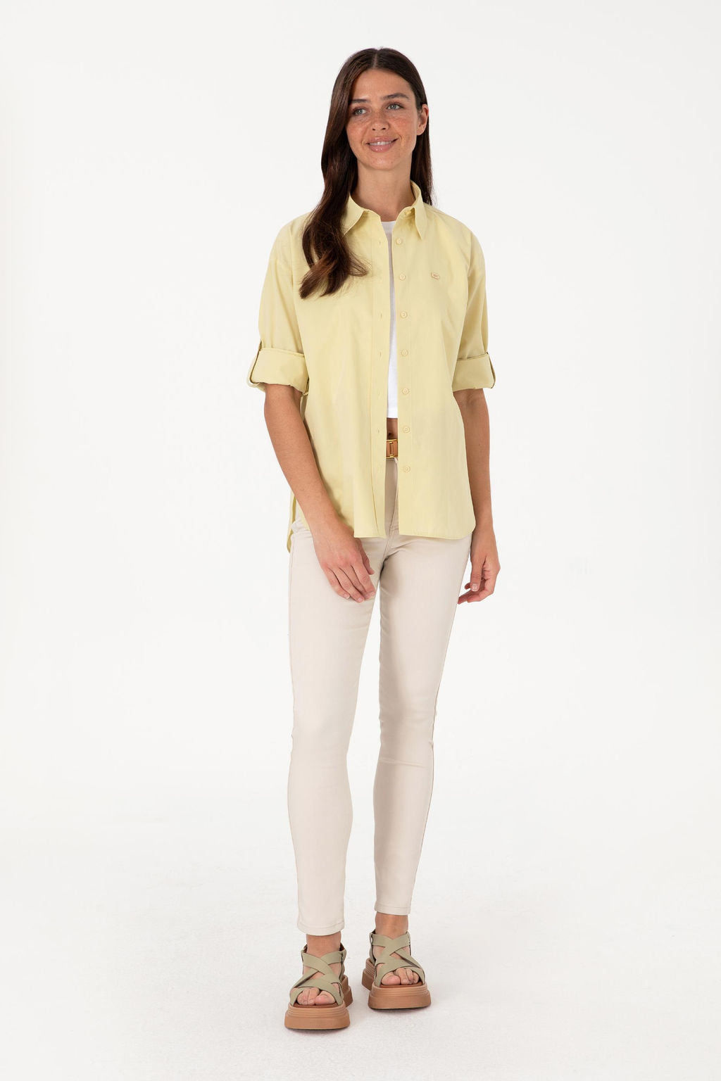 Kad_n A__k Haki Uzun Kollu G_mlek Sepette S_rpriz _ndirim - U.s. polo assn фото 4
