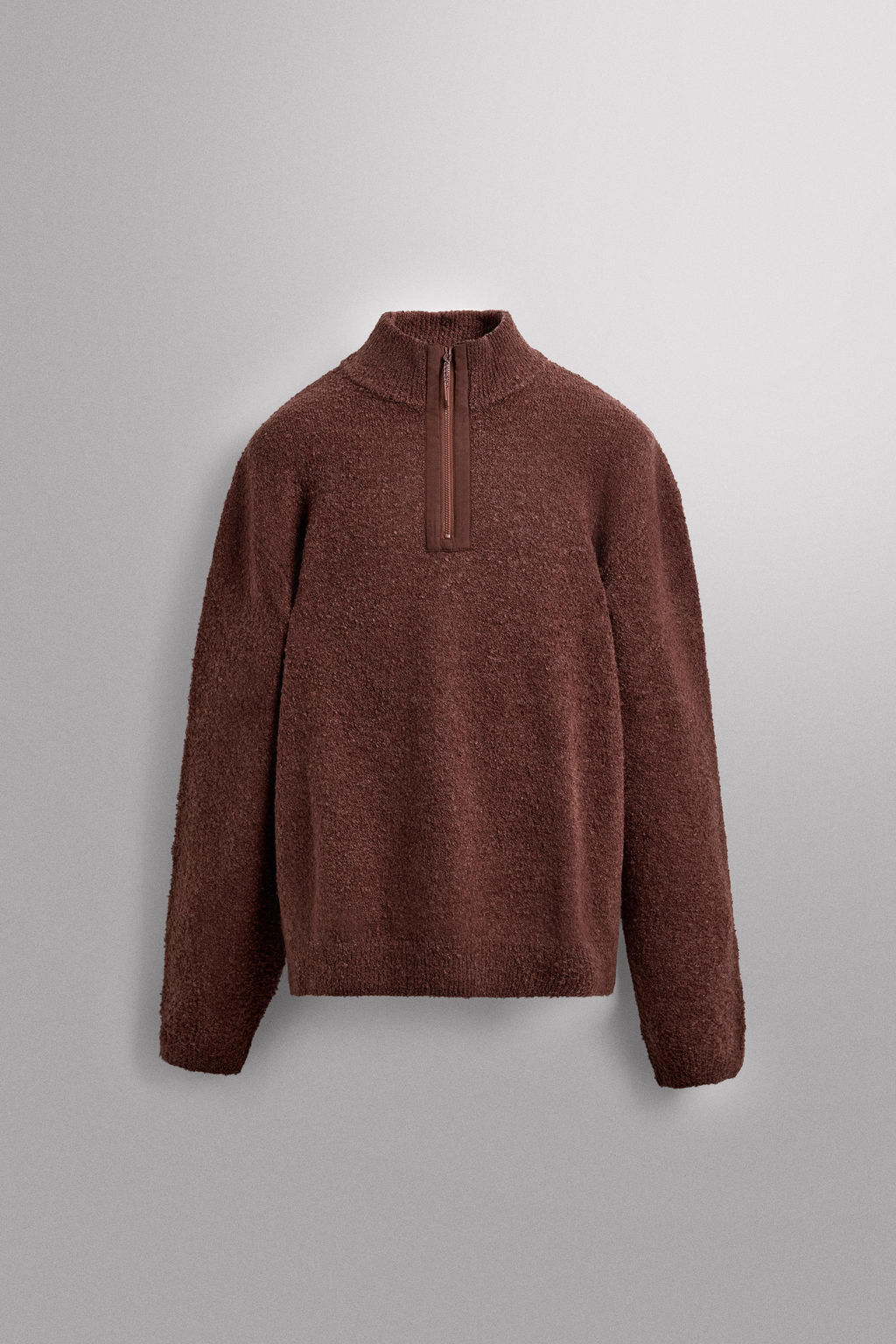 QUARTER-ZIP CONTRAST SWEATER - Zara фото 7