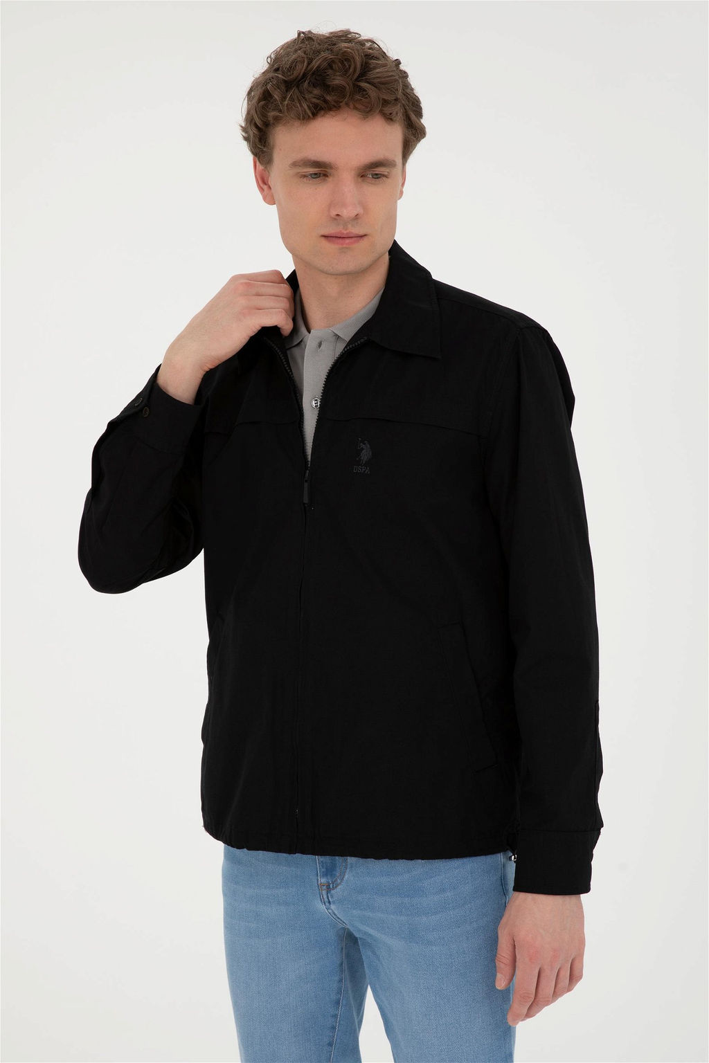 U. S. Polo Assn / Мужская черная рубашка с длинным рукавом - U.s. polo assn фото 3