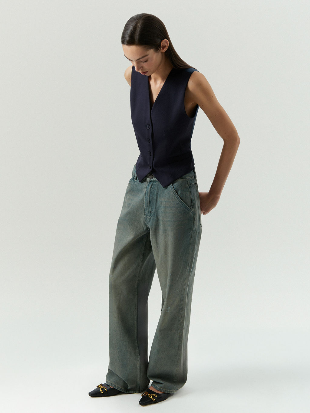 Джинсы Wide Leg 271, D271/kaiden