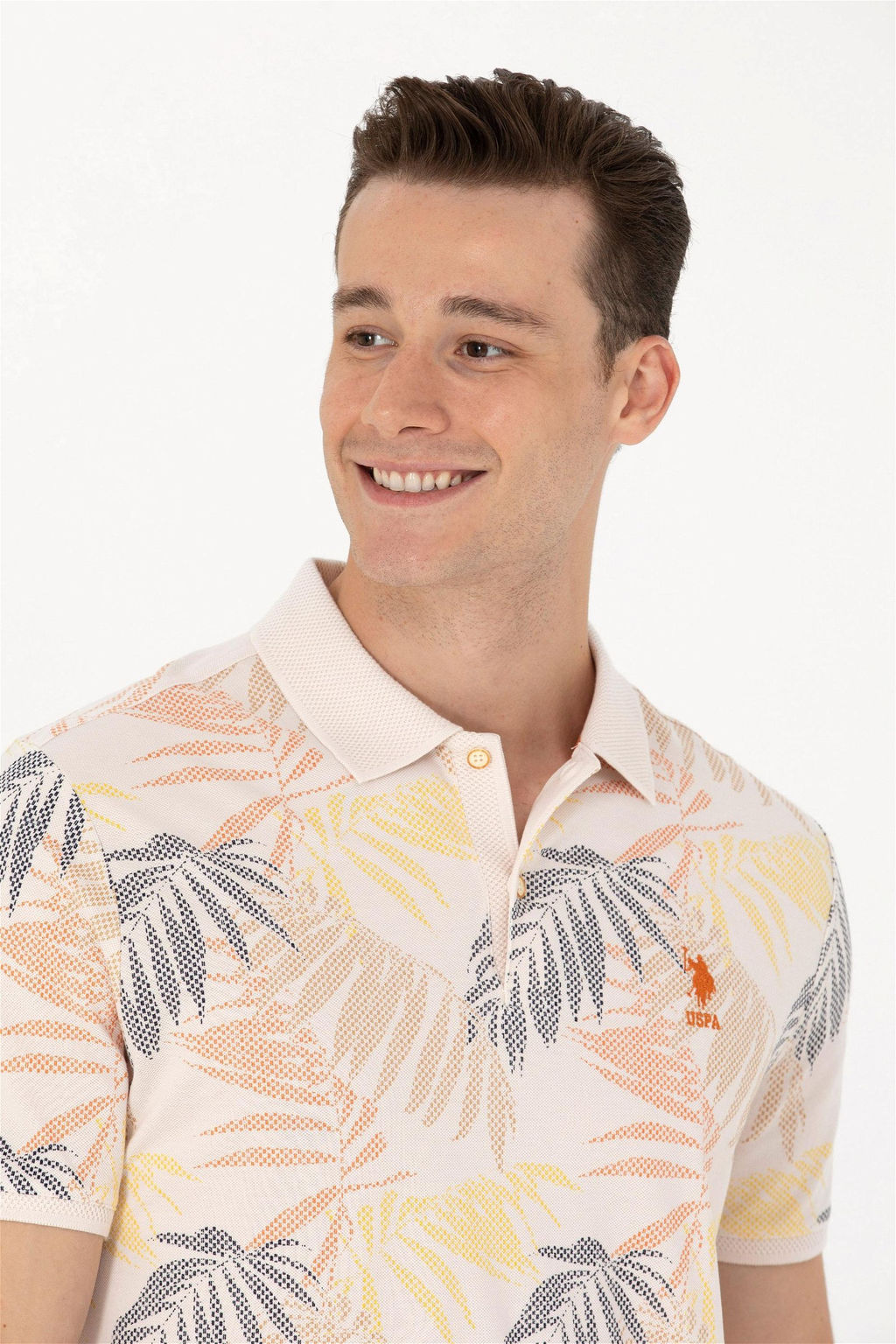 Мужская футболка поло цвета экрю Неожиданная скидка в корзине - U.s. polo assn фото 2