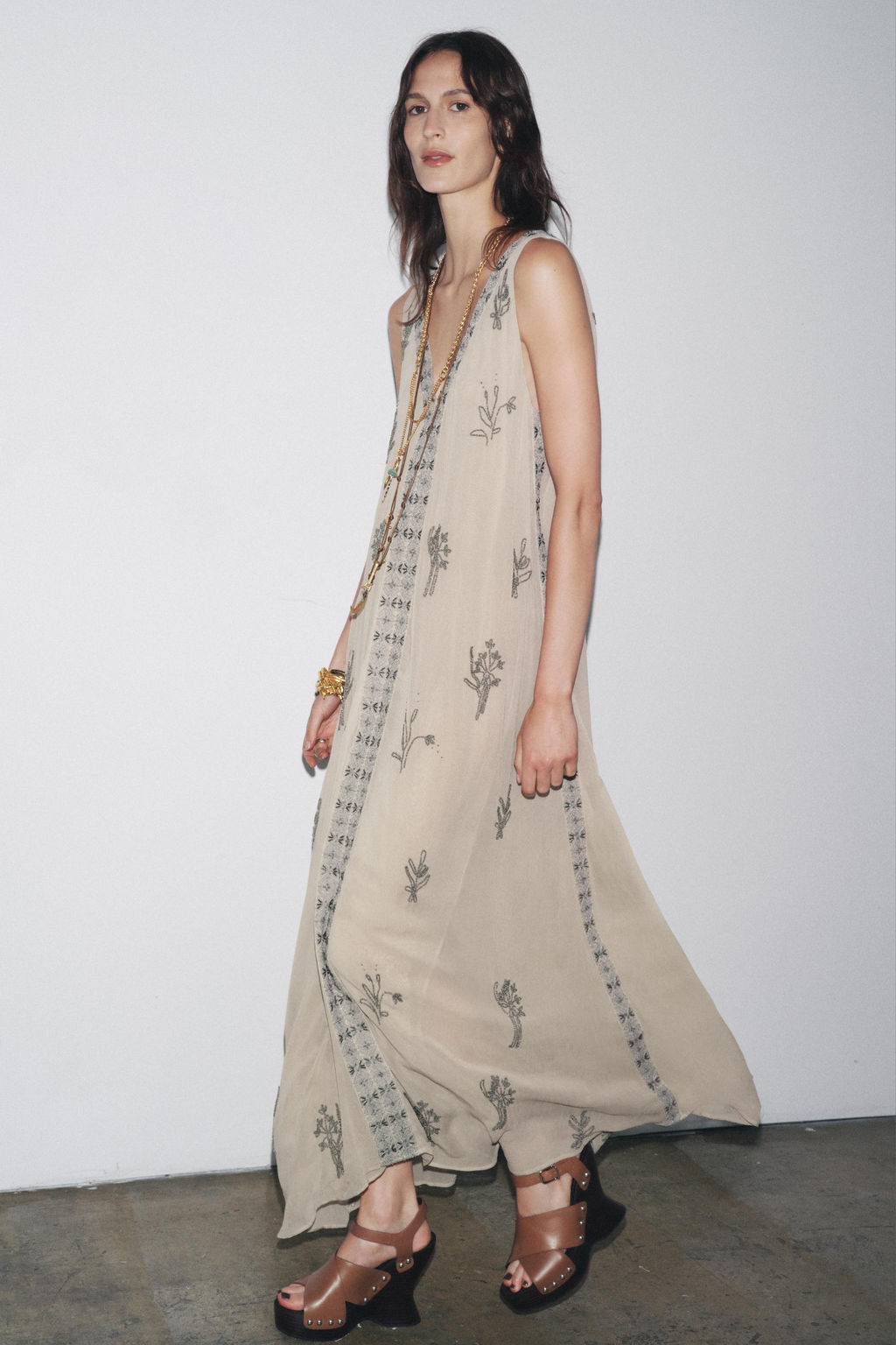 ZW COLLECTION BEADED EMBROIDERED DRESS - Zara фото 12