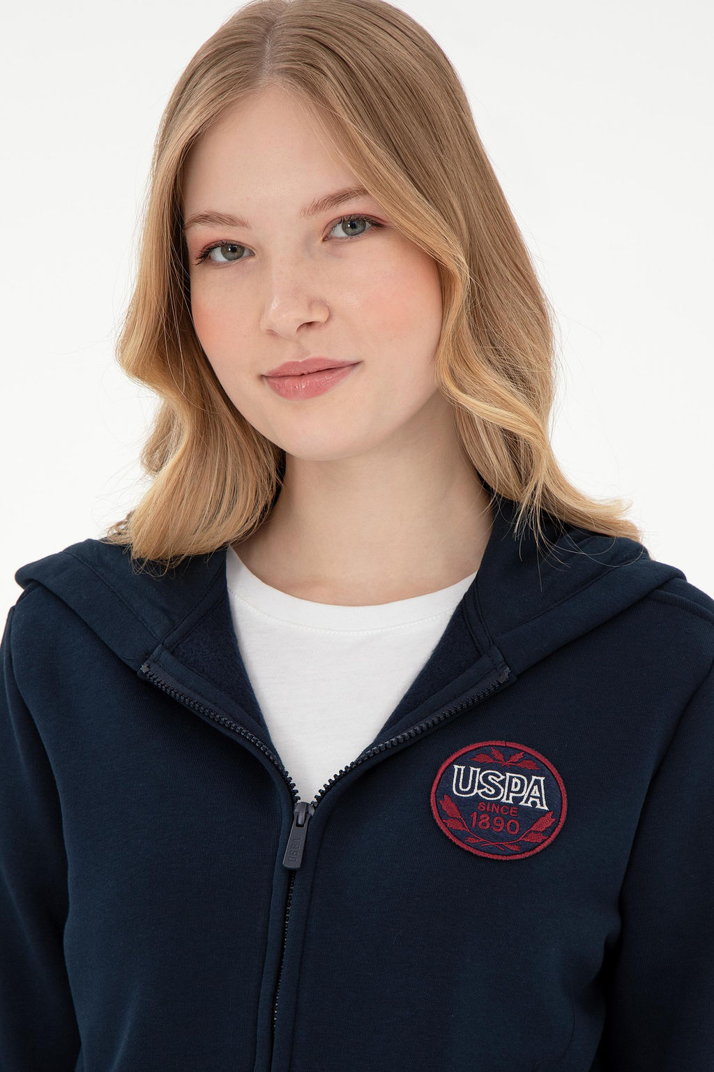 Женский темно-синий свитшот Неожиданная скидка в корзине - U.s. polo assn фото 2