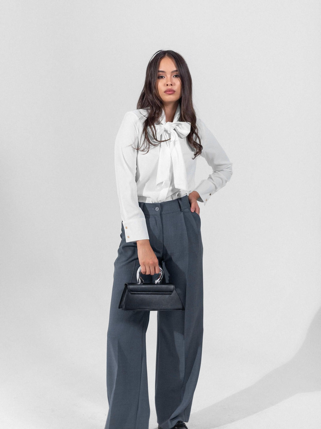 Блузка Юстина (белый) - Nadi bordo фото 3