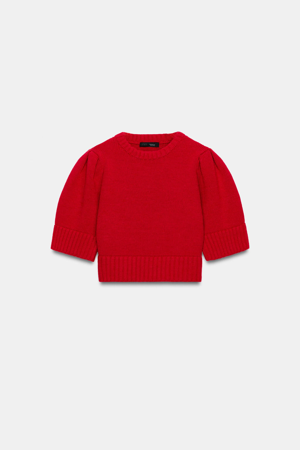 PLAIN KNIT SHORT SLEEVE JUMPER - Zara фото 5