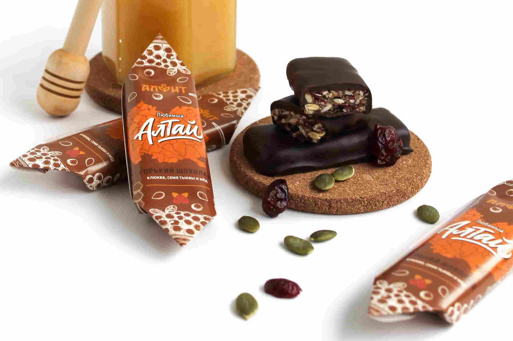 Конфета ручной работы Любимый Алтай молочный горький шоколад Алфит  фото 13