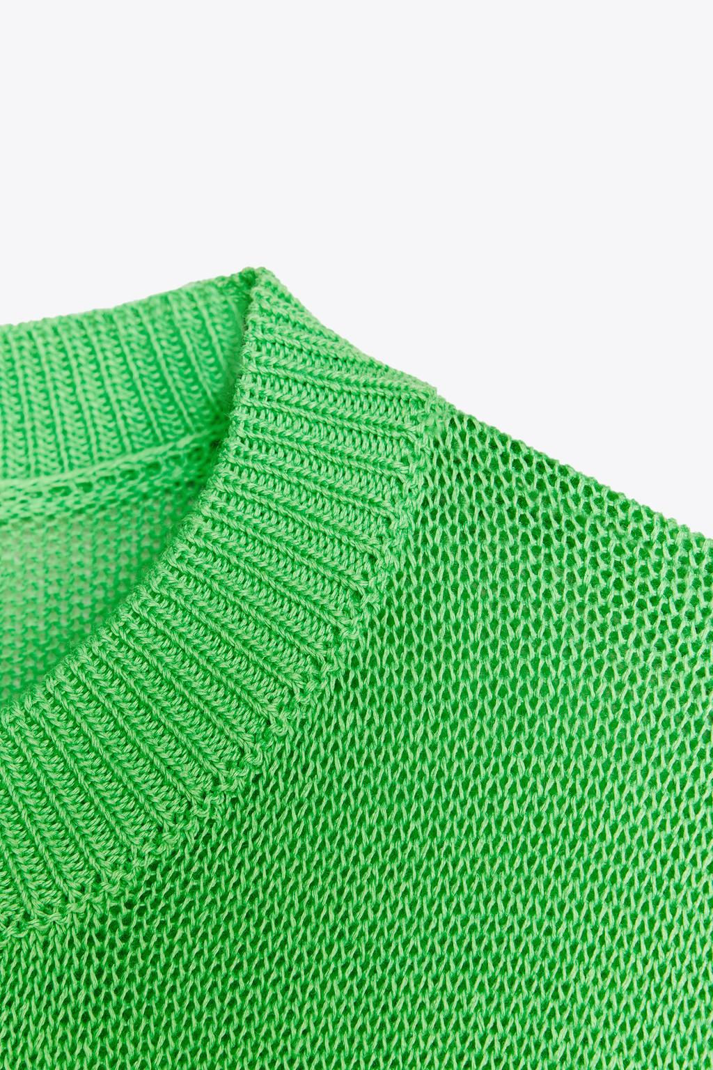 STRAIGHT PLAIN KNIT SWEATER - Zara фото 10